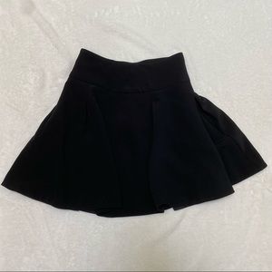 express mini black skater skirt